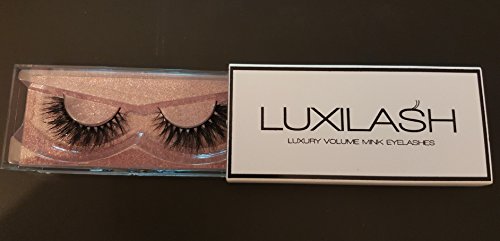 Luxilash KYLIE Natürlich wirkende FALSCHE ECHTFELL-WIMPERN | Luxus Doppel-Streifen 25 x verwendbar | 3D-Effekt | Sibirischen Nerz 100% gewaltfrei produziert | Erstaunliche Wimpernverlängerung - 4