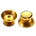 Produktbild XdremYU Erweiterte Edition Drahtlose/Wired Gamepad Game Controller Joystick ersatz Metall Joystick Cap Abdeckung case kabellos unterstützt Tragbare kompatibel für ps4 Xbox EIN daumenstock Gold