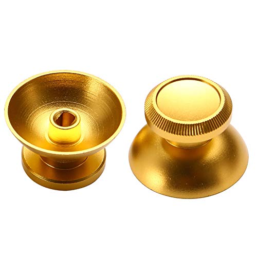 Preisvergleich Produktbild XdremYU Erweiterte Edition Drahtlose / Wired Gamepad Game Controller Joystick ersatz Metall Joystick Cap Abdeckung case kabellos unterstützt Tragbare kompatibel für ps4 Xbox EIN daumenstock Gold