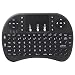 Produktbild perlo33ER i8 Mini 2.4G drahtlose Bluetooth-Tastatur mit Touchpad für PC Laptop - Schwarz Russisch