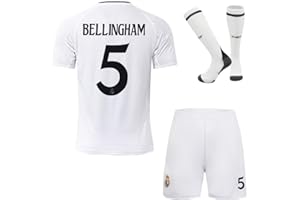 DMDMK R.Madrid Bellingham #5 2024/2025 Heim Trikot Shorts und Socken Kinder und Jugend Größe