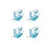 4 Pack Tomy The First Years Orthodontic Gumdrop Soothers One Piece 6 Months + BLUE