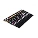 Price comparison product image Mechanical Keyboard LED Backlit 104 Keys Full USB With Wire Gaming Keyboard Metal Panel For PC Gamers And Typists With Palm Rest