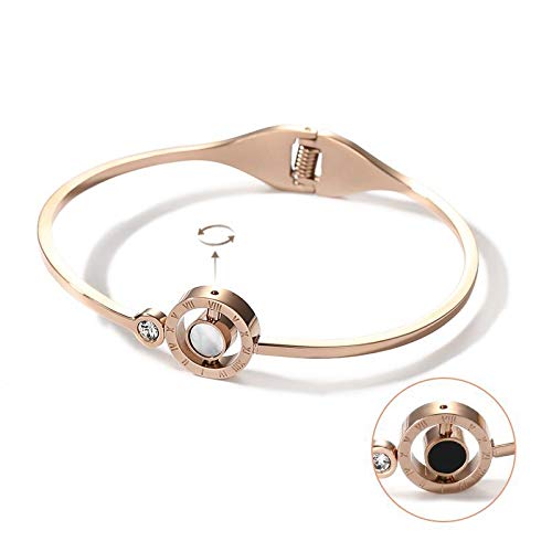 Preisvergleich Produktbild SHOUSHISII Armband Überzug 18K Rotgold Armband Weiblich Paar Armband Schriftzug Schmuck