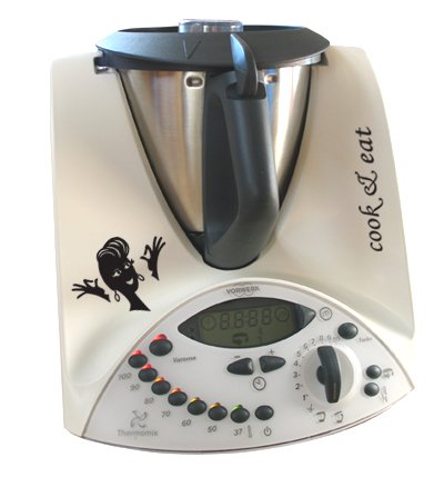 Aufkleber fr Thermomix TM31 cook & eat Schriftzug fine-Version Aufkleber fr Thermomix TM31 cook & eat Schriftzug fine-Version