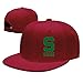 Produktbild Nubia Michigan State Logo Custom Baseball Cap Flat Bill Snapback Cap Schwarz, Herren, rot