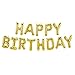 Produktbild DOCA Happy Birthday Ballon Geburtstag Party Dekoration Gold Folienballons Geburtstag Luftballons