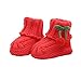 Durable Lovely Winter Baby shoes Warm Cute Cherry Indoor Outdoor Socks Red