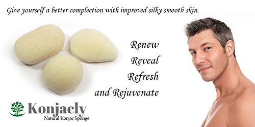 Natural Konjac sponges, set of 3 for face . Suitable for all skin types: Normal, dry, oily, sensitive and baby safe. Made from vegetable root fibre, Eco-friendly and chemical free. Extra soft gentle exfoliate & deep cleaning. Help to remove dead skin cells, dirt & impurities. Help prevent bacteria, acne breakout & blackheads, eliminate toxins, stimulate blood flow, minimise pores and improve skin texture leaving silky smooth, better completion, refreshed, radiant, reveal and rejuvenate.