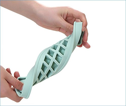 Ice ball mold ice cube maker Eiskugel Form mini Eiswürfelbehälter 20 Hohlraum Eis Schokoladenmilch Geleeform Eis Kugeln Bällchen Eis cube Silikonform Backen Eiswürfelformen – Eisform, Eiskugel Azurblau - 2