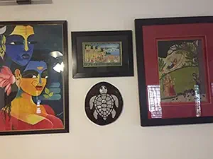 Palmate Handcrafted epoxy Resin Wall Piece (Multicolour)