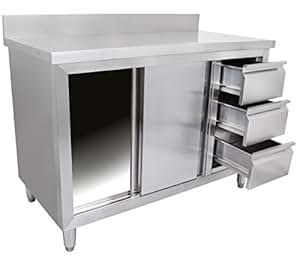 Amazon.de: Beeketal 'BAS120' Gastro Edelstahl Arbeitstisch