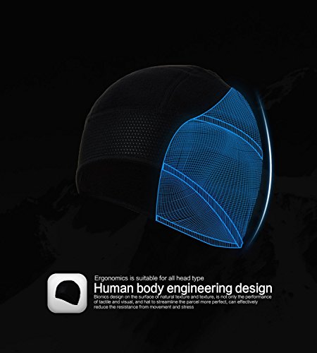 4Ucycling Unisex Warm Cap Fleece Helmmütze Winddicht Skull Cap Mütze - 4