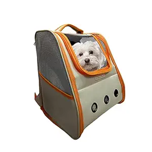 Jainsons Pet Products Pet Backpack Carrier for Small Cats Dogs | Ventilated Design, Safety Straps, Collapsible | Designed for Travel, Hiking, Walking & Outdoor Use