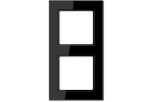 JUNG AC582 SW Abdeckrahmen 2-fach (Duroplast) Schwarz Serie A