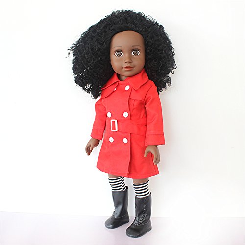 Farvision Girl® African American 18 inch Fashion Doll Curly Girls -18
