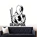 Produktbild Stycars® Wall Sticker, Deadpool Marvel Superhero Children Decal Art Decal [Size: 58x87 CM]