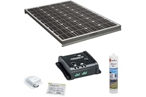 Antarion Kit Complet Panneau Solaire 100W Haute Performance Camping Car