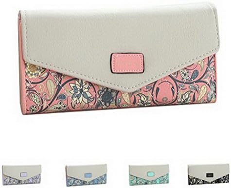 Sicai Women's Envelope Multi-card PU Leather Purse Card Holder Wallet Long Clutch Ladies Hangbags