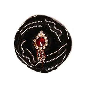 HEAVEN Natural Black Long Heavy Hair Bun For Women And Girls Pack Of 1pc (jdu)