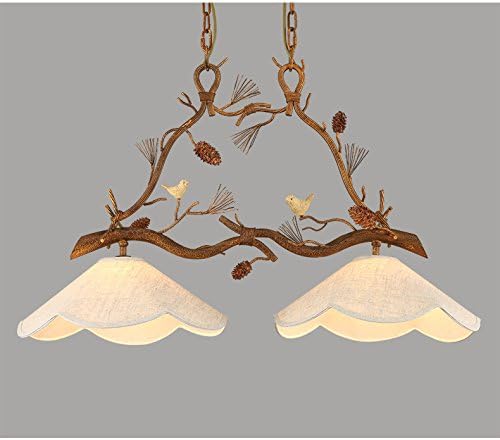 HEYUN&amp; French Country Chandelier American Retro Art Restaurant Luminaire Personality Pastoral Mediterranean Style Living Room Study Lamp E27