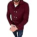 Produktbild Bovake Herren Gürtel Windjacke Jacke Mantel Lang Winterjacke Slim Fit Parka Baumwolle Strickjacke Taste Tops Longsleeve