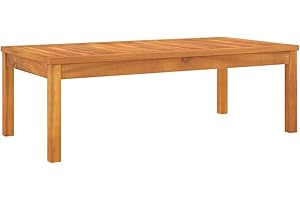 vidaXL Table Basse Table d'Appoint Table de Jardin Meuble de Patio Table de Canapé Terrasse Extérieur 100x50x33 cm Bois d'Acacia Solide