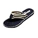 Produktbild DEELIN Herren Schuhe Auto Linie Flip-Flops Bequeme Badeschuhe Slipper Ideal für Strand Gym Freizeit Badeschlappen mit Fester Sohle Rutschfest Perfekte Dämmung Badelatschen (44, Schwarz)
