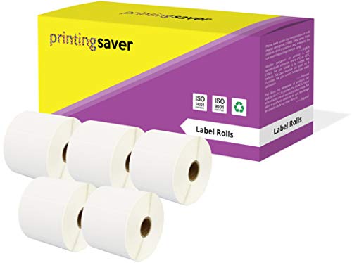 5 Compatible Rolls 76mm x 51mm White Direct Thermal Labels for Zebra GK420d GK420t GC420d GX420d GX420t GC420t GX430t GT800 LP2844 TLP 2844 Citizen CL-S521 CL-S621 CL-S631 (1000 Labels per Roll)