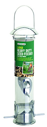 GARDMAN Vogelfuttersäule für Mischfutter schwere Metallausführung