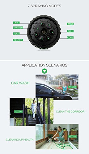 super-bab Flexibler Gartenschlauch Home Garten Wasser Schlauch/Magic Flexibler Gartenschlauch Wasserschlauch mit Sprühpistole Roll-Bewässerung Teleskop Gummi Schlauch - 7