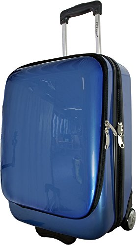 Preisvergleich Produktbild Laptop Business Trolley Bordkoffer Hardcase Blau
