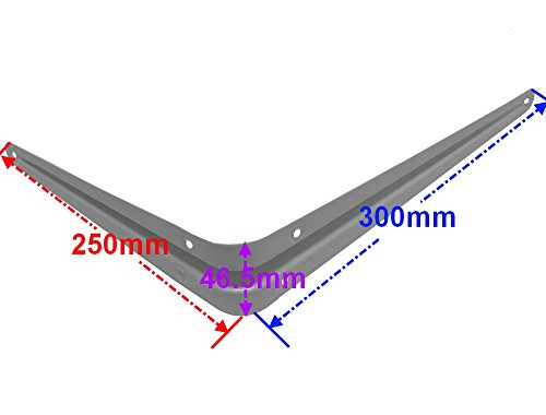 Aerzetix – 2x 25/30cm Regalhalter Regalwinkel Regalbodenträger Weiß - 4