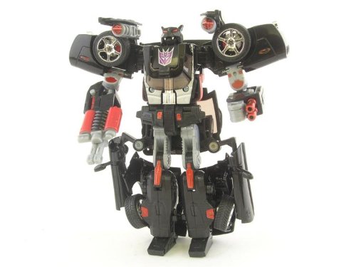 Transformers Takara Binaltech Bt-11 Ravage Black Corvette Convertible