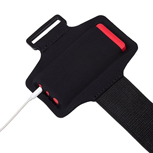 AGPTek Lycra Large Armband Hülle Case für AGPTek 70 Stunden A02 MP3 Player, mit veränderbarer Länge, Safey Design, geeignet für Bewegung, Gymnastik, Jogging, Workout, Rad fahren, Schwarz - 6