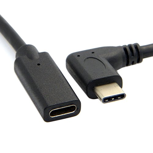 CY 90 Grad rechts abgewinkelt usb-c USB 3.1 Typ C Stecker auf Buchse Verlängerung Daten Kabel für MacBook Tablet 20 cm