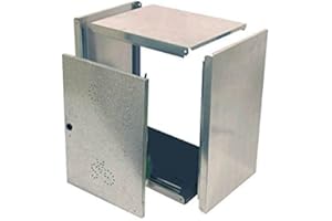 MAGGINI IS031 Cassetta in Kit per Contatore Gas Fondo Aperto, Grigio