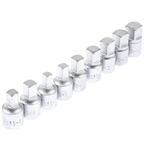 Ölwanne 6-tlg Vierkant Steckschlüssel Satz Stecknüsse Set Öl Ablassschraube Nüsse Set Nusssatz Ölablassschraube - 3