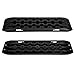 Produktbild Cocoarm Reifenleiter 2 Stücke Gripmatte Anfahrhilfe Set 10 T Fahrzeug Recovery Traction Tracks Sandschlamm Schnee Track Reifen Leiter 107 × 30 × 5 cm(Schwarz)