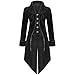 Produktbild SuperSU Mode Herren Frack Jacke Gothic Steampunk Uniform Kostüm Party Outwear Mantel Jacke Vintage Viktorianischen Langer Mantel Kostüm Cosplay Kostüm Smoking Jacke Uniform