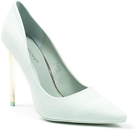 Ideal Shoes Women's Court Shoes Turquoise Size: 5