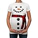 Produktbild Umstandsmode Damen Pullover Cooljun Frauen Weihnachten Schneemann Kostüm Cartoon Mutterschaft T Shirts Schwangerschaft Kurzarmhemd Tops Kleidung Shirts Ohne Schal