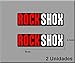 Produktbild ECOSHIRT ARTICULOS Y VINILOS PERSONALIZADOS PEGATINAS ROCK SHOX BIKE R145 VINILO ADESIVI DECAL AUFKLEBER MTB STICKERS BIKE NEGRO ROJO BLANCO