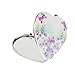 Imported Heart Shape Folding Pocket Handbag Compact Cosmetic Makeup Mirror Random RS.210.00