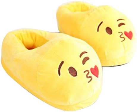 Inner Warm Winter Slippers - Cosy Soft Plush Funny Comic Slippers - for Adults Kids Teens Warm Home Slippers EU 35-41
