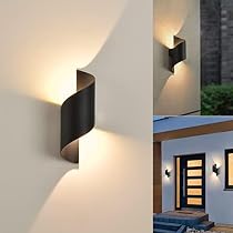Cwycfw Wandlamp, 24 W, binnen en buiten, 3.000 K, warmwit, stralingshoek, verstelbaar, binnenwandlamp, waterdicht, IP65, wit, buitenwandlamp