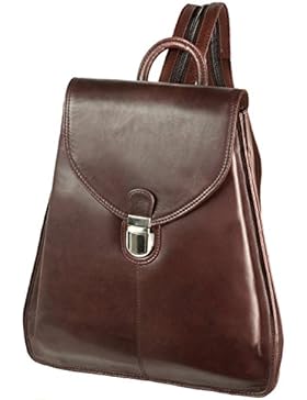 Kleiner Lederrucksack / Rucksack Handtasche aus Leder, für Damen, in verschiedenen Farben, Branco br96