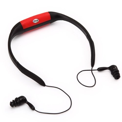 E-Plaza 4GB Natación Buceo Agua IPX8 A prueba de agua MP3 Jugador FM Radio Auricular (Rojo)