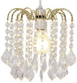 Loxton LightingCrystal Effect Pendant-Small Water Fountain Shade