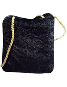 BZLine® Frauen Messenger Schulter Telefonmünze Plüsch Taschen Gift Bag